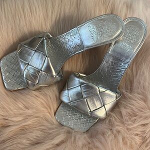 Silver sandals